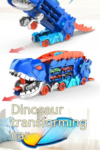 Tyrannosaurus Deformation Track Gliding Car – 3-in-1 Transforming Dino Transporter Toy