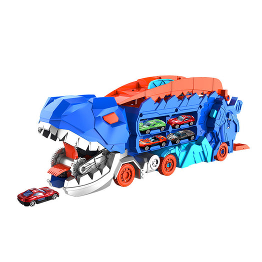 Tyrannosaurus Deformation Track Gliding Car – 3-in-1 Transforming Dino Transporter Toy