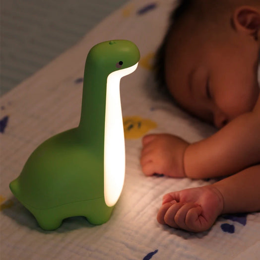 Cute Dinosaur Night Light – Eye Protection & Timer Bedside Lamp