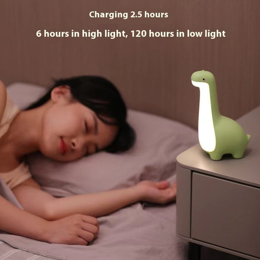 Cute Dinosaur Night Light – Eye Protection & Timer Bedside Lamp