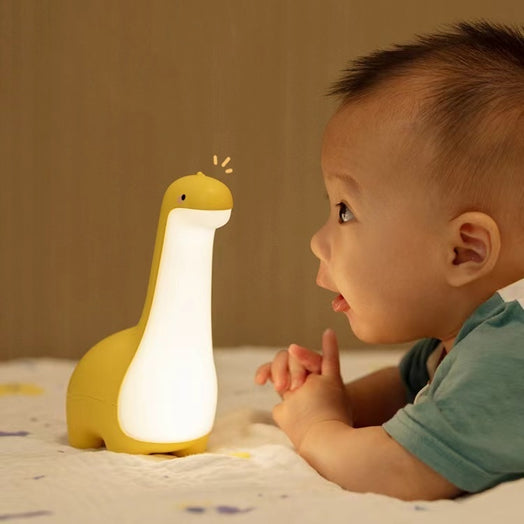 Cute Dinosaur Night Light – Eye Protection & Timer Bedside Lamp